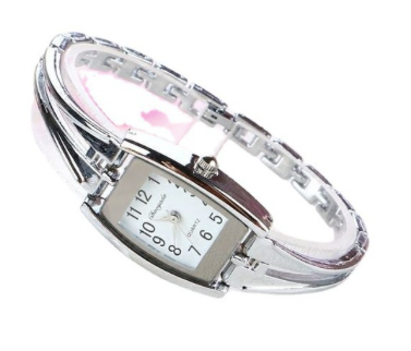 Montre Chaoyada rectangle délicate argent